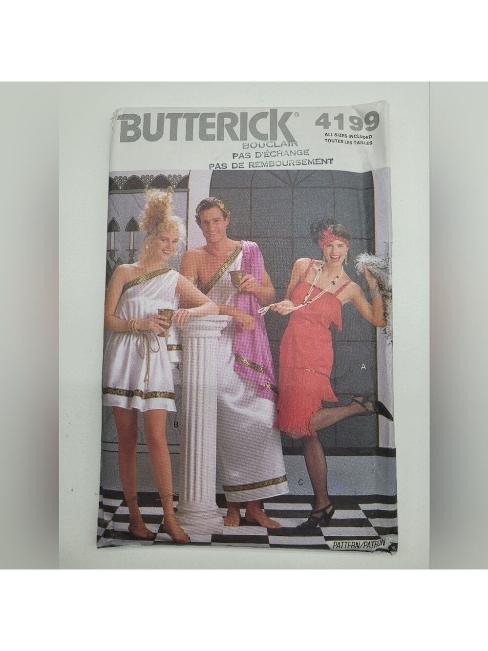 🧵4/$20🧵 Butterick 4199 Costume Sewing Pattern Uncut Size XS-S-M-L DIY Supplies